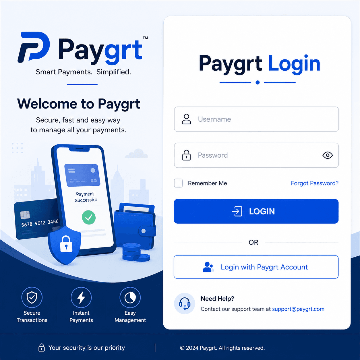 Paygrt Login
