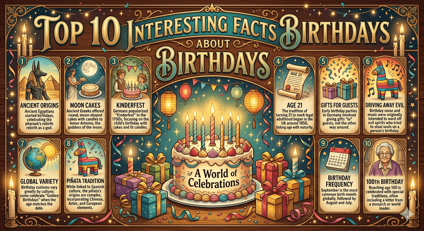 Top 10 Interesting Facts About Birthdays