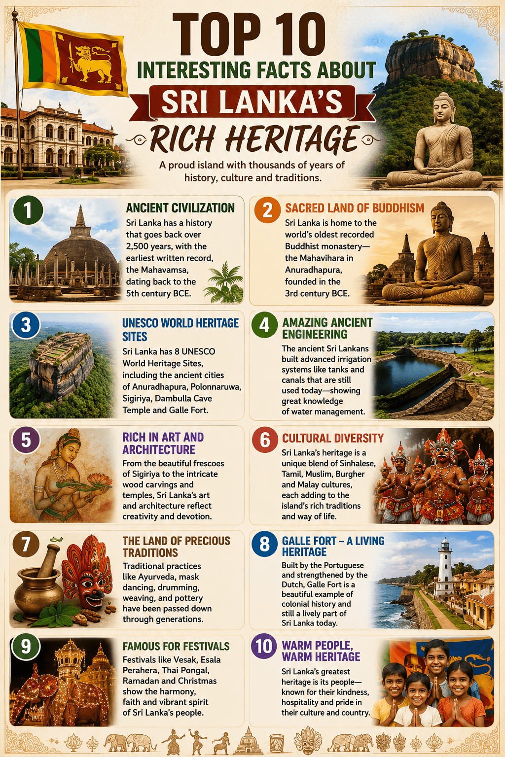 Top 10 interesting facts about Sri Lanka