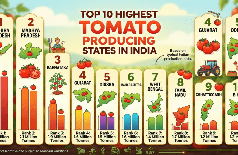 Top 10 Highest Tomato Producing State in India