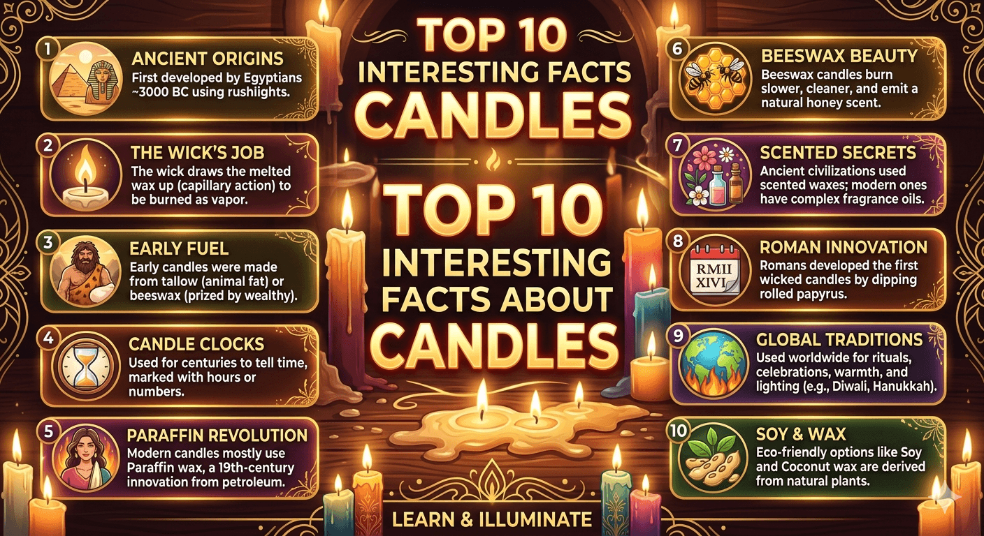 top 10 interesting facts about candles