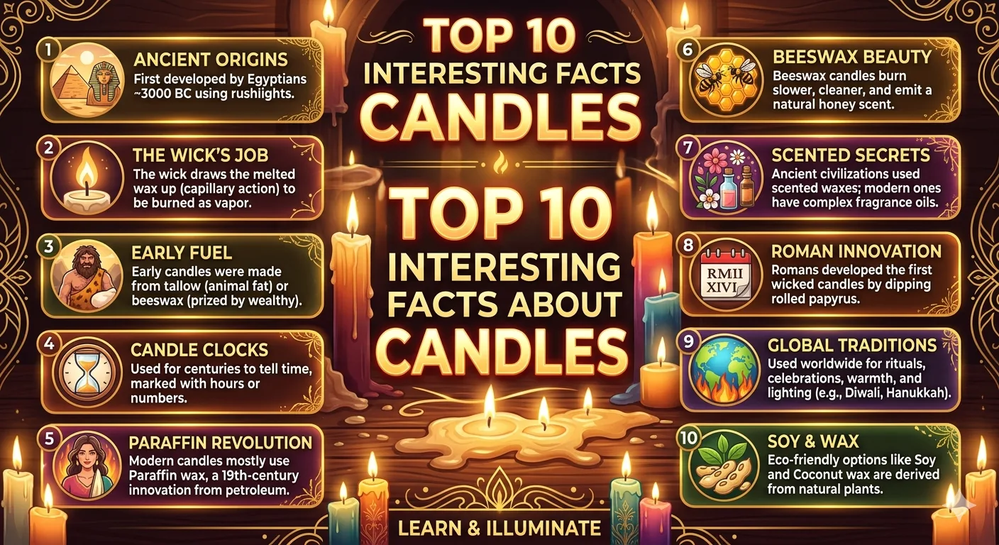 top 10 interesting facts about candles